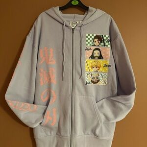 Demon Slayer: Kimetsu No Yaiba Group Panel Girls Hoodie